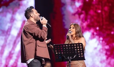 «شاركها دويتو بدلاً من سعد لمجرد».. رامي جمال يشارك إليسا في حفل موسم الرياض (فيديو)