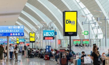 غرق مطار دبي بسبب هطول أمطار غزيرة