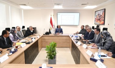 وزير الري يتابع سير العمل بالهيئة المصرية العامة لمشروعات الصرف