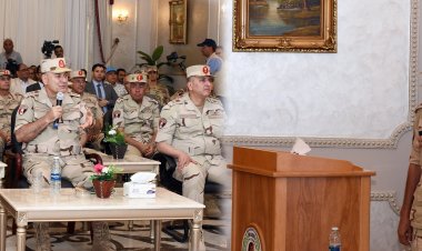 القوات المسلحة تنفذ مشروع إطلاق المياه بالترعة المغذية لمشروع شرق الريف المصرى في توشكى