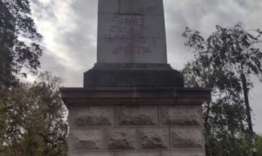 كتابات ضد إسرائيل على النصب التذكاري في لندن