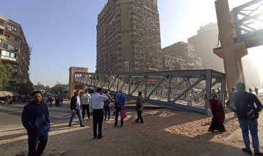 «عطل فني».. التحريات تكشف أسباب سقوط كوبرى مشاة أحمد عرابى بالمهندسين