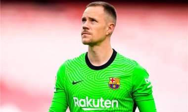 تير شتيجن خارج مواجهة برشلونة وفاليكانو بسبب الإصابة
