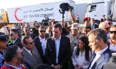 وزيرة التعاون الدولي ترافق رئيسي وزراء إسبانيا وبلجيكا خلال زيارتهما لمعبر رفح