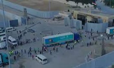 دخول 50 شاحنة مساعدات من منفذ رفح إلى شمال قطاع غزة