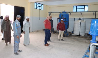 رئيس مياه سيناء يتفقد محطة وادي سعال بمدينة سانت كاترين