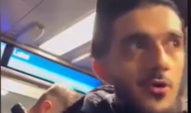 شاب يثير الجدل بمترو لندن  بسبب دعمه لقضية فلسطين