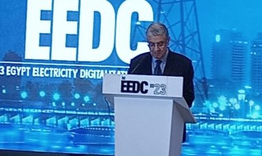 وزير الكهرباء يلقى كلمة فى افتتاح مؤتمر «التحول الرقمى في شبكات التوزيع»