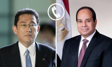 الرئيس السيسي يتلقى اتصالاً هاتفياً من رئيس وزراء اليابان
