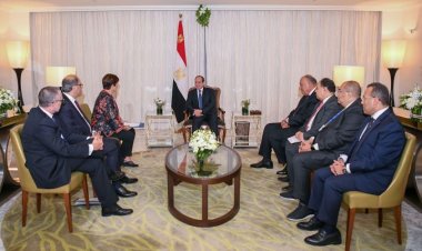 الرئيس السيسي يستقبل المدير التنفيذي لصندوق النقد الدولي بمقر إقامته بدبي