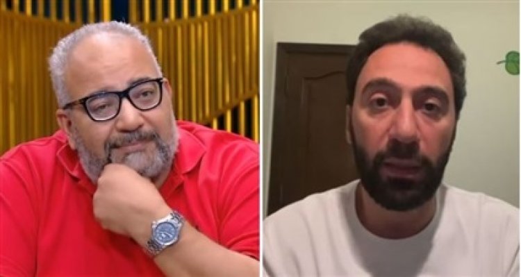 بيومي فؤاد ينهار من البكاء على المسرح: «إحنا ما بنجيش عشان نضحك حضراتكم.. إحنا بنقدم فننا المصري»