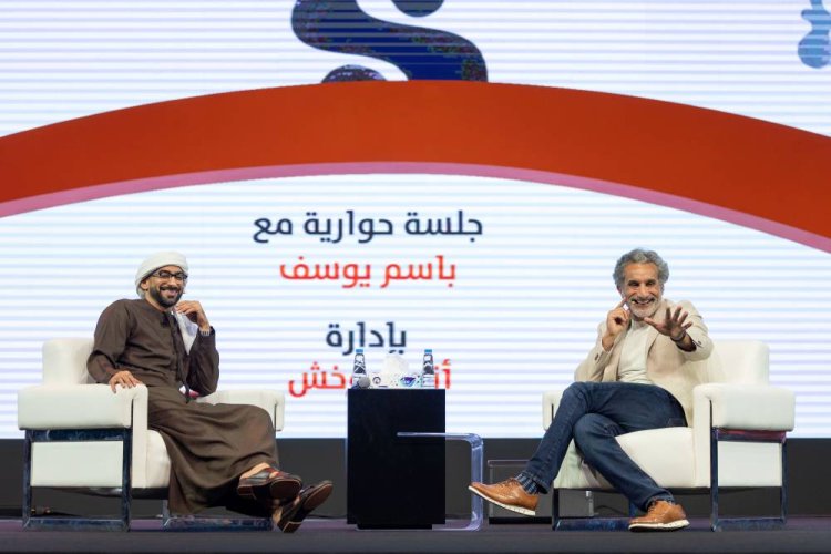 «كتابي يتحدث عن ابنتي المهاجرة وبيرس مورجان مذيع صدامي».. أبرز تصريحات باسم يوسف في معرض الشارقة الدولي للكتاب