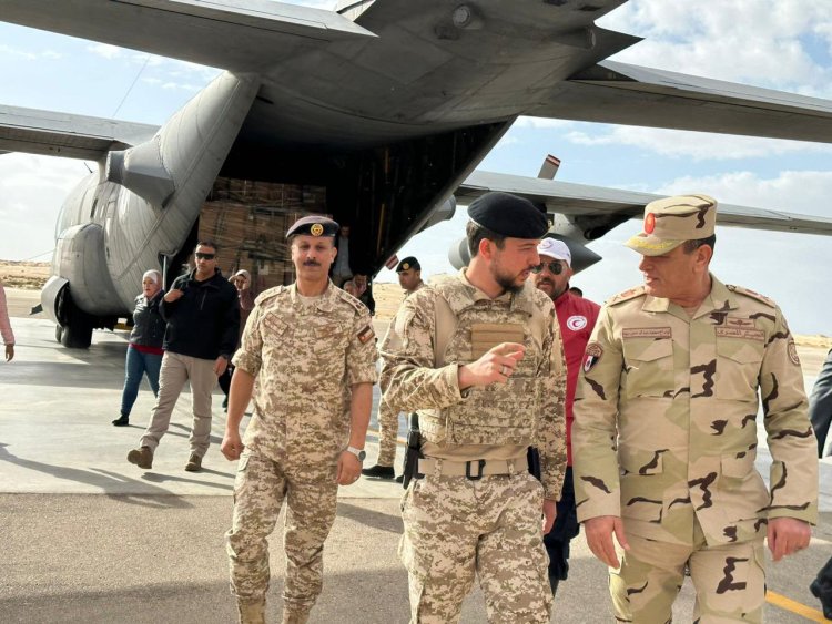 ولى عهد الأردن يصل العريش للإشراف على تجهيز وإرسال المستشفى الميداني لجنوب قطاع غزة