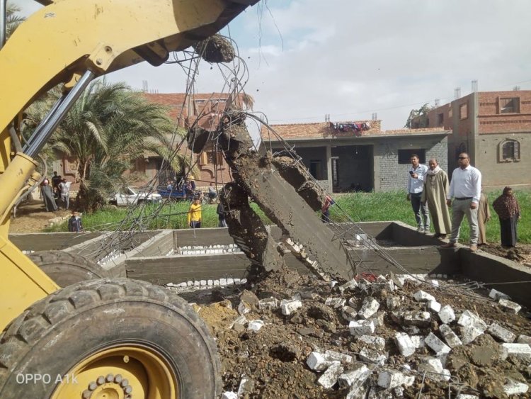 إزالة 136 حالة تعد خلال حملات مكبرة في 5 مراكز بالمنيا