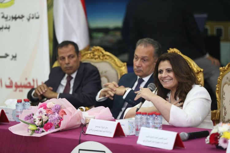 وزيرة الهجرة تلتقي الجالية المصرية في الإمارات لحثهم على المشاركة في الانتخابات الرئاسية