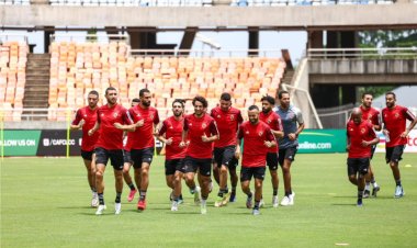 تفاصيل مران الأهلي الصباحي استعدادًا لمواجهة شباب بلوزداد الجزائري