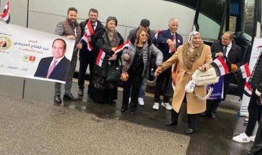 توافد المصريين في "ميلانو"  للإدلاء بأصواتهم في الانتخابات الرئاسية ٢٠٢٤  