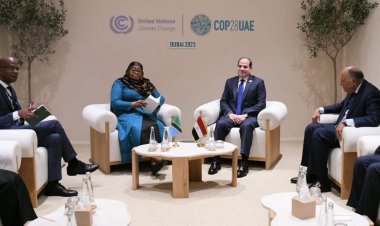 الرئيس عبد الفتاح السيسي يلتقي بالسيدة سامية حسن رئيسة دولة تانزانيا