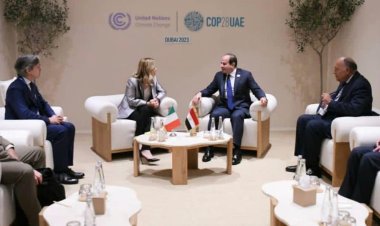 الرئيس السيسي يلتقي مع رئيسة وزراء إيطاليا على هامش مؤتمر تغير المناخ في دبي