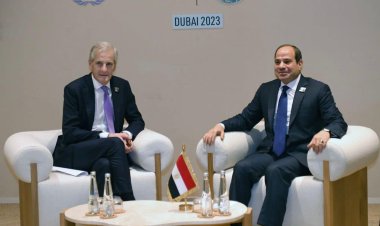 الرئيس السيسي يبحث مع رئيس وزراء النرويج التبادل التجاري والسياحي