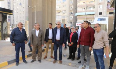 محافظ الجيزة يتابع أعمال تطوير قطاعات ترعة المريوطية فيصل
