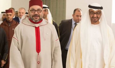 21 طلقة ترحيب.. بن زايد يستقبل محمد السادس في أبو ظبي