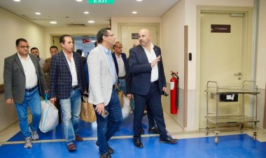 بالصور.. تفاصيل زيارة وفد مجلس نقابة الصحفيين للمصابين الفلسطينيين