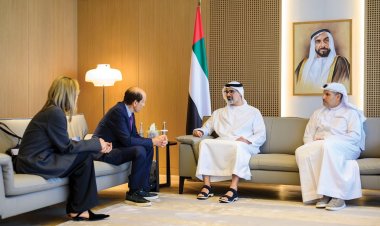 خالد بن محمد بن زايد يلتقي برئيس معهد ميلكن