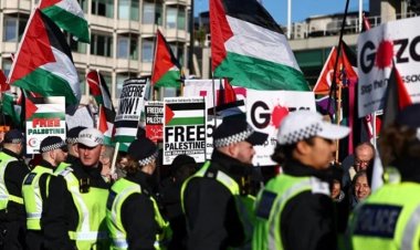 مظاهرات بشوارع لندن تطالب بوقف فوري لإطلاق النار بغزة
