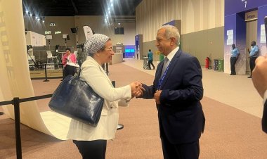 وزيرة البيئة تلتقى رئيس الأكاديمية العربية للعلوم والتكنولوجيا والنقل البحرى