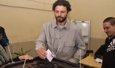 حسام غالي عضو مجلس النواب والنادي الأهلي يدلي بصوته في الانتخابات الرئاسية