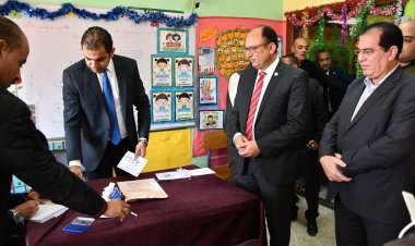 رئيس جامعة حلوان وأعضاء المجلس يشاركون في انتخابات 2024