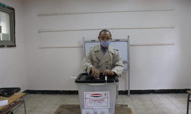 ‏رئيس الحركة الوطنية المصرية يدلي بصوته في الانتخابات الرئاسية