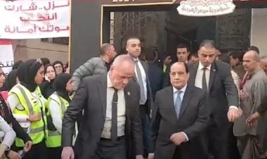 رئيس محكمة النقض يدلي بصوته في الانتخابات الرئاسية