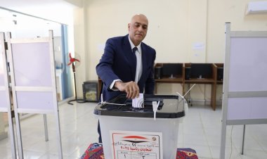 باسل رحمي يدلى بصوته فى الانتخابات الرئاسية 2024