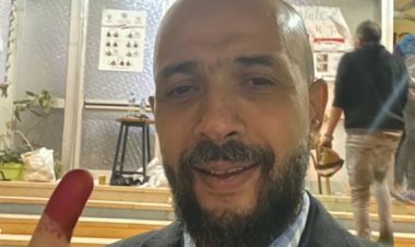 رئيس مجلس أمناء جامعة مصر للعلوم والتكنولوجيا يدلى بصوته فى الانتخابات الرئاسية