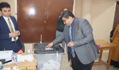 نائب محافظ بني سويف يُدلي بصوته في ثاني أيام الانتخابات الرئاسية