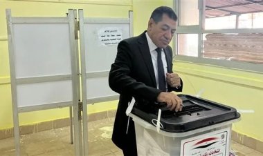 المستشار محمد عامر جادو يدلي بصوته في الانتخابات الرئاسية 2024