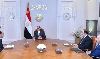 الرئيس السيسى يجتمع بـ «مدبولى ورئيس المخابرات العامة ووزير الري»