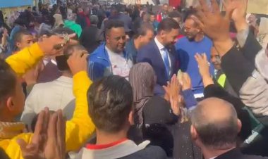 «بحضور حساسين» مسيرة حاشدة في كرداسة محافظة الجيزة لتشجيع المواطنين على المشاركة الانتخابية