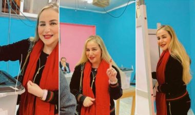 بالصور.. شيرين الشايب تدلي بصوتها في الانتخابات الرئاسية 2024