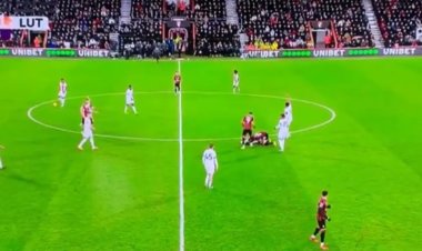 لحظات مرعبة عاشها اللاعب لوتون تاون أمام الجمهور