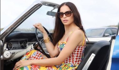 بسيارة فاخرة وكلب صغير.. أمال ماهر تفاجئ جمهورها بإطلالة ساحرة