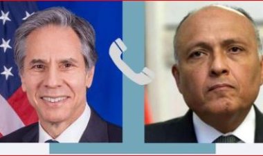 «شكري» و«بلينكن» يؤكدان استمرار رفض أي نزوح للفلسطينيين خارج أراضيهم