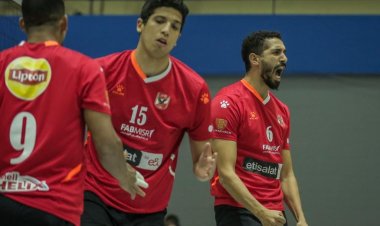 «رجال طائرة الأهلي» يفوز على الشمس في الدوري