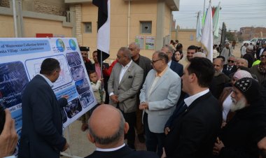 تشغيل محطتى رفع صرف صحى دير درنكة ودرنكة الجديدة بأسيوط