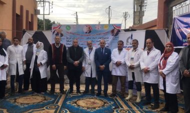 بيطرى الشرقية ينظم قافلة طبية علاجية بيطرية مجانية بقرية الزنكلون في الزقازيق