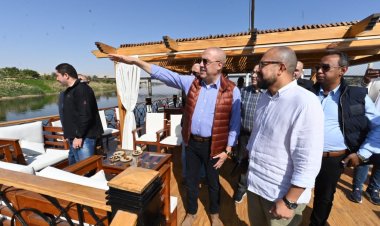 وزير الإسكان يستهل جولته بمدينة أسوان الجديدة بتفقد مشروعات الشريط النهري السياحى