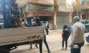 غلق مغسلة سيارات وفرن دوكو للتعدي على الطريق العام بالعمرانية