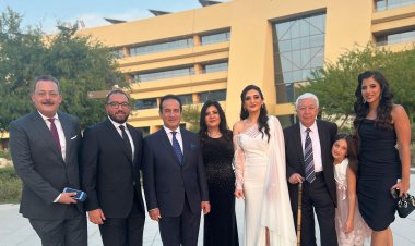 محمد ثروت يحتفل بعقد قران ابنته داليا على رجل أعمال مصرى في أبو ظبي (صور)